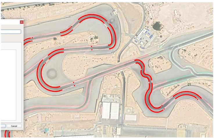 Track map points