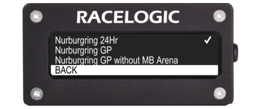 Track selection - Back