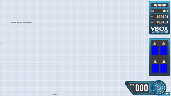 Screenshot of the scene with the basic preview of a Tyre Temperature.