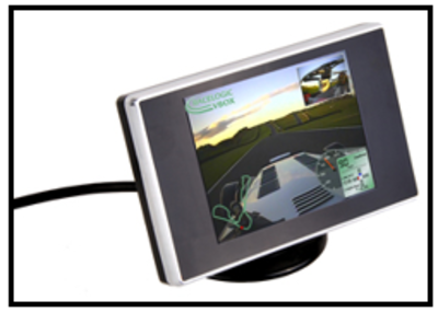 Image depicting using the optional Racelogic Preview Monitor.