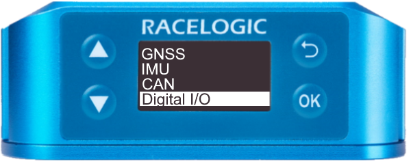 VB3iS-V1 main menu - Digital IO highlighted
