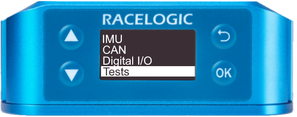 VB3iS-V1 main menu - Tests highlighted