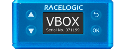 Illustration of the VBOX Omega splash screen on startup.