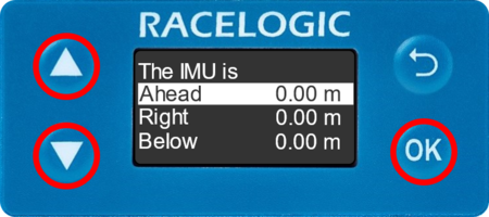 Illustration of the Ant to IMU Offset settings.