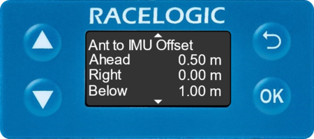 Illustration of the Ant to IMU Offset settings.
