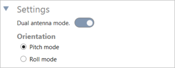 Cropped screenshot of the Orientation settings.