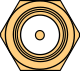 Drawing of the VBOX 4 Antenna A connector.