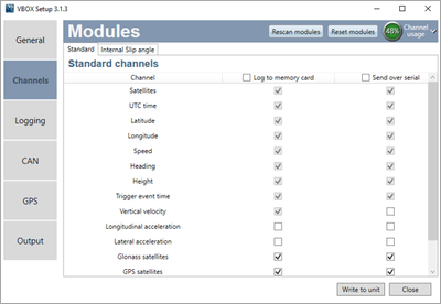 VBII VBOX Setup Channels small