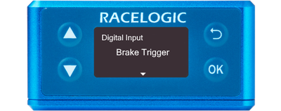 Illustration of the Digital Input screen with Brake Trigger displayed.