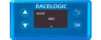 Illustration of a VBOX 3iS showing Mode screen with ABD selected.
