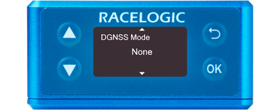 Illustration of a VBOX 3iS showing DGNSS Mode screen with 'None' displayed.