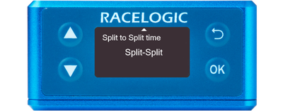 Illustration of a VBOX 3iS showing the Split to Split Time screen.