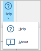 Cropped screenshot of the Help Menu.
