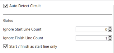 Screenshot of the Settings Area when Auto Detect Circuit is selected.