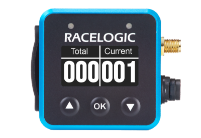 VBOX Mini LapTimer showing the Lap Count display.