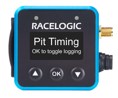 VBOX Mini Pit Lane Timer showing the starting screen for pit timing