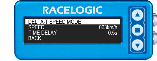 VBOX OLED Display DSP04-delta-t-speed-menu