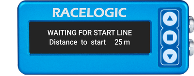 VBOX OLED Display DSP04 -Predictive_lap_timing_start_line