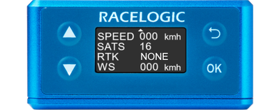 Illustration of the VBOX Omega status screen.