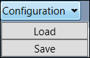 Cropped image of the Configuration drop-down options list.