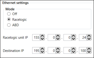 Cropped screenshot of the Ethernet settings options.
