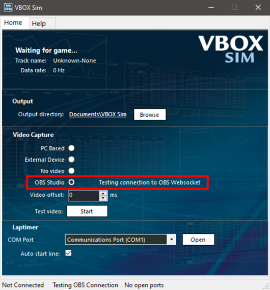 VBOX Sim Enable OBS Studio4