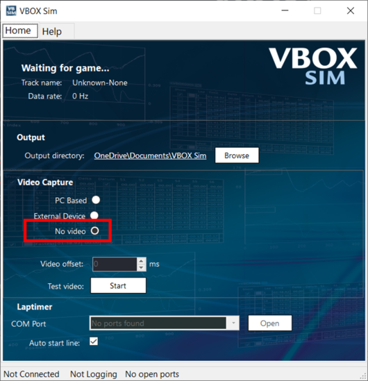 VBOX Sim NoVideo