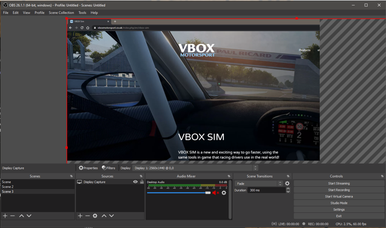 VBOX Sim OBS Studio 14
