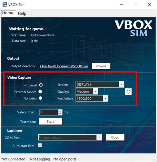 VBOX Sim ScreenCapture
