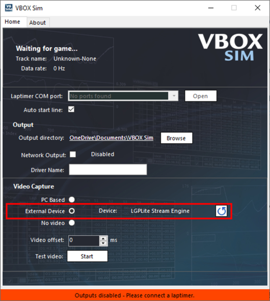 VBOX Sim VideoCaptureDevice2