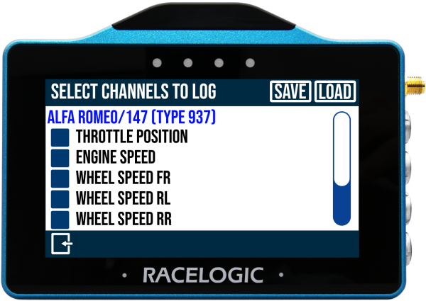 VBOX TOUCH TEMPLATE FW v1.5 - Input Modules_Select channels to log