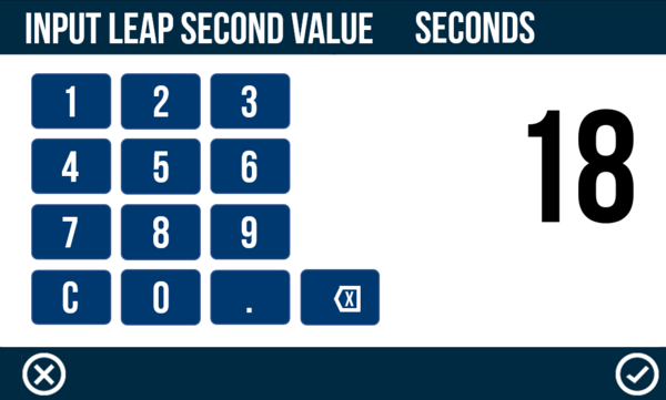 VBOX Touch Time Settings Leap