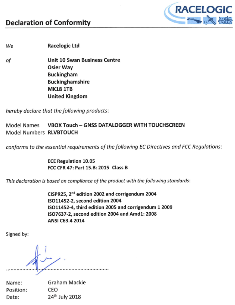 VBOX Touch EC Doc