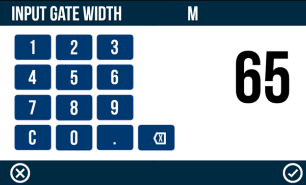VBOX Touch Lap Timing Settings Gate Keypad