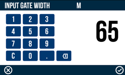 VBOX Touch Lap Timing Settings Gate Keypad
