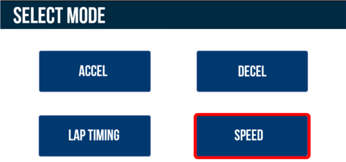 VBOX Touch Mode Speed2