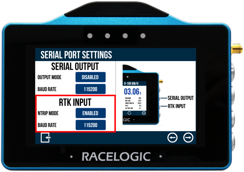 VBOX Touch Receiver Settings1