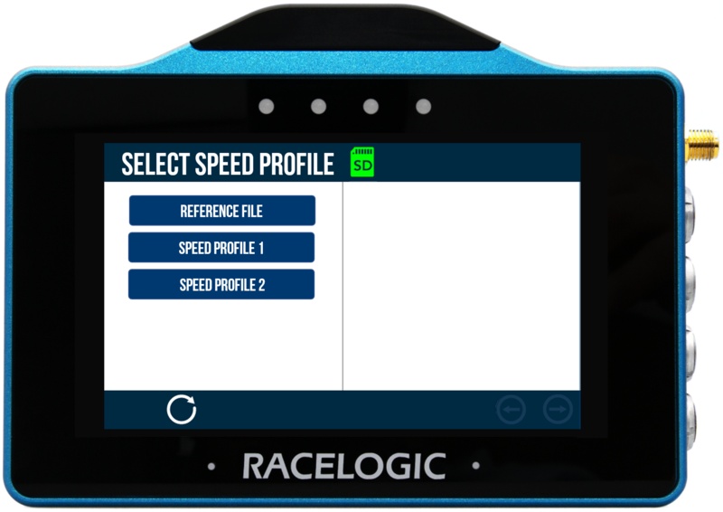 VBOX Touch Speed Profiler Select Profile2