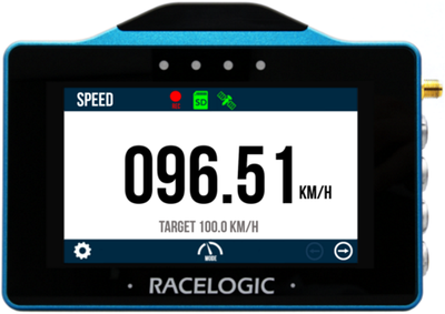 VBOX Touch displaying the Primary Speed screen. 