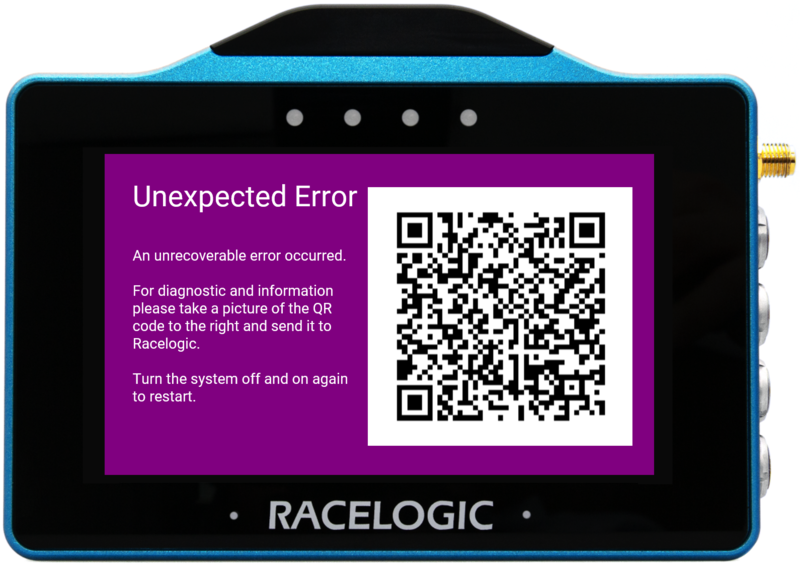VBOX Touch displaying Unexpected Error screen