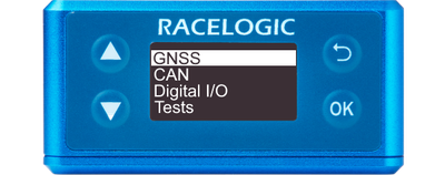 Illustration of the Main Menu of VBOX Speed Sensor with GNSS highlighted.
