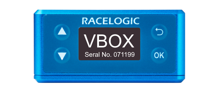 Illustration of the VBOX Speed Sensor splash screen.