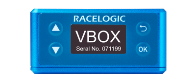 Illustration of the VBOX Speed Sensor splash screen.