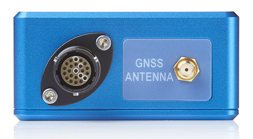 Rear view of a VBOX Speed Sensor unit.