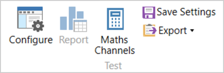 Test Section of the default Test Setup tab in VBOX Test Suite.
