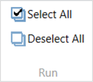 Run Section of the Test Setup tab in VBOX Test Suite