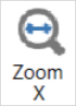 Zoom X button on the Chart tab in VBOX Test Suite.