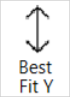 Best Fit Y button on the Chart tab in VBOX Test Suite.
