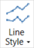 Line Style button on the Chart tab in VBOX Test Suite.