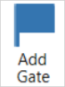 Add Gate button on the Chart tab in VBOX Test Suite.